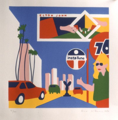 187P Freeway in LA - 36 x 34 cm - Sérigraphie