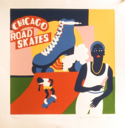 189P Chicago Road Skates - 36 x 34 cm - Sérigraphie