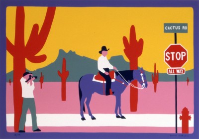 243P Cactus Road - 53 x 73 cm - Sérigraphie